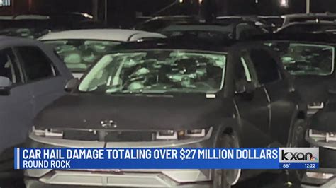 Estimated $27M in damages to Round Rock car dealerships from Sunday night hailstorm